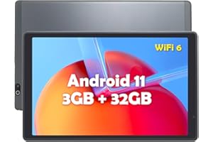 CWOWDEFU Tablet 10 Inch Android 11 Tablet Computer PC 32GB ROM HD Touchscreen Tablets 5G WiFi 6 Tabletas Tablet for Kids (Silver)