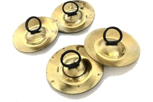 TERRAPIN TRADING LTD Zills de latón turco auténtico, Sagat, 6 cm, 2 pares de zil para danza del vientre