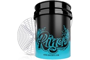 Nuke Guys Cubo de lavado Graitguard US 5 Gallonen, para el lavado intermedio de 3 cubos y Grit Guard – Cuidado suave del vehículo – para el lavado suave a mano, protege la pintura