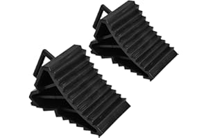 VOBOR Wheel Chocks - 2pcs Wheel Chocks Trailer Blocks Car Anti-slip Block, Tire Stop Block, Tyre Slip Stopper, Stop Chocks Wheel Alignment Block Tire Support Pad For Car Trailer Truck
