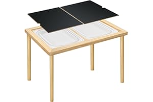 CTSC Children's Multifunctional Sensory Table for Kids, Activity Table with 2 Storage Bins, Art & Drawing Desk for Studying & Playing