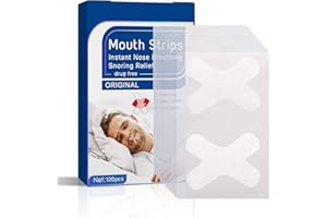 ATUIO Mouth Tape for Sleeping, 120 Stück Schnarchpflaster Anti Schnarch Schnarchstopper Mundpflaster Schnarchen Verhindern Hilfsmittel gegen Schnarchen und Verbessern der Atmung für Männer Frauen