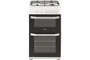 Hotpoint 50CM HD5G00KCW/UK Gas Double Freestanding cooker - White