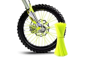 TREONK Cubre Rayos - 72pcs Moto Spoke Skin Univerasales Protectora Cubiertas de Radios de Rueda Decoración para Llantas de 19 a 21 pulgadas