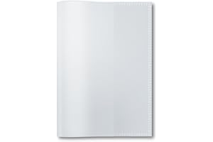 HERMA Clear Exercise Book Cover A6 portrait, made of wipeable and sturdy plastic, slip on cover jackets for school, transparent, 19898