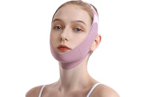 SEELENKLANG Doppelkinn Entferner Maske, Kinnmaske Straffer Schlafen, V Line Lifting Mask, Wiederverwendbare Chin Strap, V Gesichtsmasken Für alle Gesichtsformen