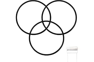 3 St. Reservdelar till O-Ringar för Vattenfilter, 8,9 cm Ytterdiameter Gummibeläggning för Omvänd Osmosfilterhus Kompatibel m