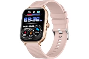 zaisia Smartwatch Uomo Donna, 1,85'' Orologio Fitness con Sonno Cardiofrequenzimetro, Smart Watch con Funzione di Notifica dei Messaggi e Chiamata, IP68 Impermeabile Tracker Fitness per Android iOS