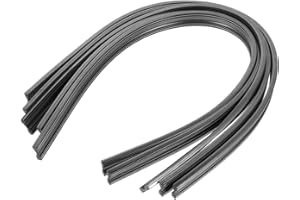 VEEMOON 5 Paires de Balais D'essuie-Glace de Pare-Brise Recharges en Silicone Essuie-Glaces sans Cadre Lame Insérer Des Bandes de Caoutchouc pour Voiture Auto 6Mm