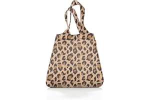 reisenthel mini maxi shopper - faltbarer kompakter Rucksack -wasserabweisend, Couleur:leo macchiato