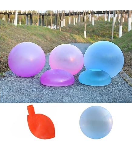 Bizak Wubble Super Wubble Tyde Dye Brille dans Le Noir, Ressemble à Une Bulle, se Joue comme Une Balle, se gonfle jusqu'à 80 cm de Hauteur, Jouets de