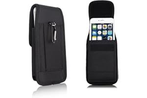 XENQITO 1 Stück Handy Gürteltasche Gürtel Tasche Handytasche Handyhalterung Halterung universal Handytasche Gürtel für Samsung Galaxy S24 Ultra 5G A55 A35 A25, iPhone 15 14 13 12 11 Pro Max, Black(XL)