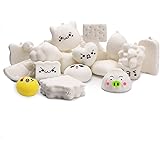 WATINC Random 10Pcs DIY Squeeze Toys Slow Rising Cream Scented Kawaii Simulation Medium Mini Soft Food Squeeze Toys Bread Toy