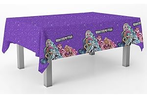 BeenSmile, MONSTER HIGH Tablecloth, Birthday Decoration Tablecloth, Children's Party Supplies, Celebrations and Birthdays, 1 Unit, 120x180 CM