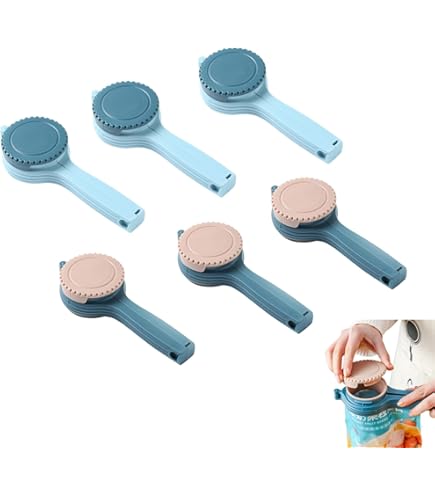 AMSGANK 20 stuks sluitklemmen, meerkleurig, 29/23/19/12 cm, sealer-sticks, sluitclips, clips voor levensmiddelzakjes, herbruikbaar, voor keuken en huishouden