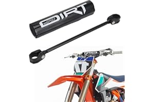 BIUGERCN Barra transversal de motocicleta de 300 mm para manillar de motocross, enduro, rally, color negro