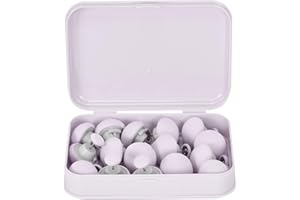 NRAMWELL 16 PCS Quilt Cover Clips, Duvet Cover Clips to Keep Duvet in Place, Mushroom Duvet Clips Grey with Storage Box, Quilt Corners Holder for Quilt, Duvet, Curtain, Socks, Bed Sheets