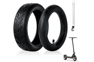 Ainiv 8 1/2 Scooter Reifen, Ersatzräder Außen und Innen Reifen, Elektroroller Gummireifen, 8,5 Zoll Roller Reifen mit Metallspudger, für Xiaomi Mijia M365 und 8,5 Zoll Universal-Luftreifen (Schwarz)