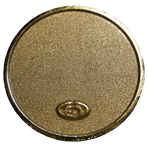 EnerChrom | Blume des Lebens-Glücksmünze als Glücksbringer | Lebensblume-Talisman | Metall-Farbe: gold | 1 Stück in Organzasäckchen verpackt als Geschenk-SET - 3