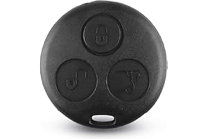 HooRLZ Schlüsselgehäuse für Smart Fortwo 450 Roadster Schlüssel, Autoschlüssel Smart Fortwo 3 Tasten, Smart Fortwo Ersatzschlüssel, Roadster Schlüsselgehäuse