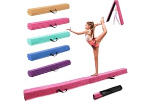 Poutre Gymnastique Pliable 300/270/240 cm, SportBob Poutre de Gymnastique Entraînement Portative pour Enfants et Adultes, Poutre d'equilibre vec Sac de Transport et base Caoutchouc Antidérapante, pour débutants et Gymnastes Professionnels