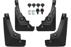 X AUTOHAUX Faldillas Coche Guardabarros para Toyota RAV4 2019-2023, 4 unidades, color negro