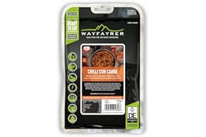 Wayfayrer Chilli Con Carne 300g Ready to Eat, Hot or Cold, Meal Pouch Recommended for Duke of Edinburgh's Award Expeditions, Camping, Hiking, Fishing and Outdoor Adventures