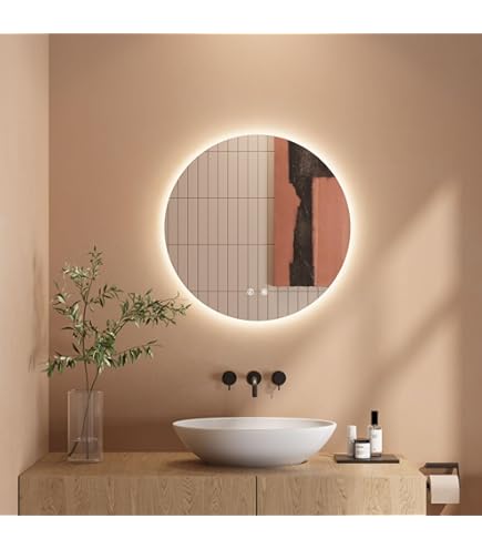 Specchio Da Bagno LED Talos Rotondo 60cm - Illuminazione A LED, Alluminio, Bianco Neutro - Foto 14