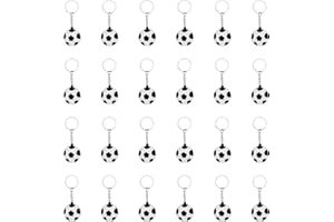JNAWA Soccer Ball Keychains Mini Football Key Rings Soccer Pendants for Boys Girls Football Party Bag Fillers Pendant Sports Key Ring Decoration (24)