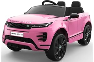EPIC PLAY LTD Range Rover Evoque Ride on car Kids Licensed HSE Sport 12v Electric Rechargable Battery with Remote Control Epic Play Pink