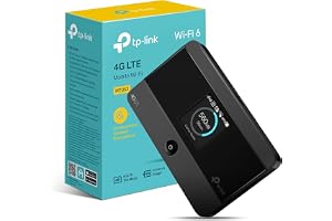 TP-Link M7352 Portable WiFi 6 MiFi, 4G Router with SIM Slot, Mobile Hotspot | Dual-Band Wireless, LCD Display, Connect Up to 10 Devices, 2550mAh Battery, Micro SD Storage, tpMiFi App Management