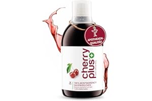 ‎CHERRY PLUS-DAS ORIGINAL US-Montmorency-Sauerkirsch-Konzentrat – hochkonzentriert – 1.450 Montmorency-Sauerkirschen pro Flasche (500 ml) – Cherry PLUS