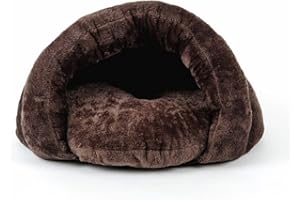 PETCUTE Camas para Perros Gatos Saco de Dormir para Perros cálido Cuevas casa para Gatos Nido de Gato caseta de Perros