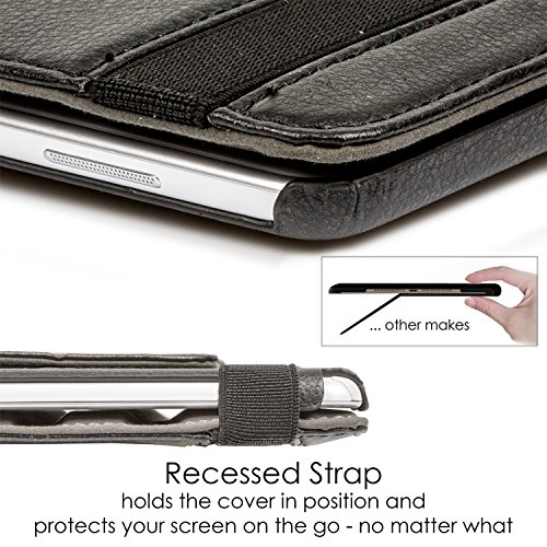 ForeFront Cases® Neue Leder Drehbar Hülle / Tasche / Case / Cover für Samsung Galaxy Tab S 10.5 T800 – Rundum-Geräteschutz und intelligente Auto-Sleep-Wake-Funktion mit 3-JAHRES-GARANTIE VON FOREFRONT CASES – inkl. Eingabestift - 7