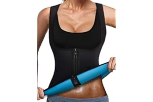 DownLTL Faja Reductora Adelgazante Mujer Neopreno Traje Sauna para Deporte Fiteness Body shaper Moldeador Chaleco Pérdida de Peso