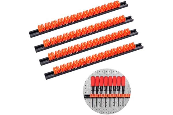 3-H Support Tournevis,Rangement Tournevis,35cm Barres pour Porte Outils Mural pour Maison Garage Atelier