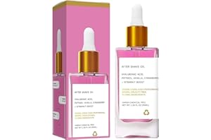 CESGIGO Olio vegano After Shave con acido ialuronico, peptidi e vitamina F, fragranza alla vaniglia, 90 ml, idratante e lenitivo