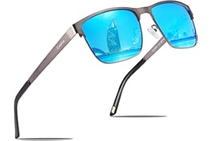 CARFIA męskie okulary przeciwsłoneczne z polaryzacją, klasyczna metalowa oprawka Premium, UV 414, okulary dla kierowców, okulary sportowe