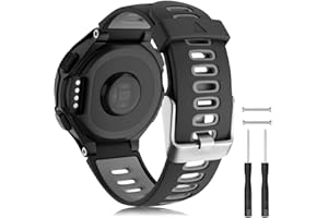 YASPARK Correa Forerunner 735XT, Pulsera de Deportivos de Silicona de Reloj Correa para Forerunner 235/Forerunner 235 Lite/Forerunner 230/220/Forerunner 620/Forerunner 630/Approach S20/S2/S6