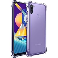 TheGiftKart Transparent Crystal Clear Samsung Galaxy M11 Back Cover Case | Shockproof Soft TPU Case | Cushioned Edges for Ultimate Protection (Transparent)