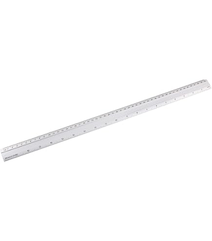 Règle En Plastique DONAU 50 Cm Transparente - Incassable, Anti-déformation - Pour École, Bureau, Bricolage - 7