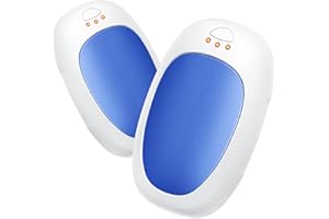 Jonwall Scaldamani Ricaricabile 2 Pezzi, Scaldamani Elettrico Riutilizzabile Scaldamani Portatile USB Tascabile, 3 Livelli di Riscaldamento Scaldamani a Batteria Regalo Caldo per Donne Uomini