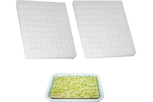 Vulevirtue Éponge Hydroponique 200 Pièces Éponges de Semis for Serre Hydroponique Outils de Jardinage pour La Plantation de Semis, La Plantation en Serre, La Base de Plantation de Légumes