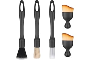 O-Kinee Szczotka do czyszczenia samochodu, szczotki do detali samochodowych, szczotka do wylotu powietrza, szczotki do czyszczenia wnętrza samochodu do dysz powietrza i deski rozdzielczej samochodu