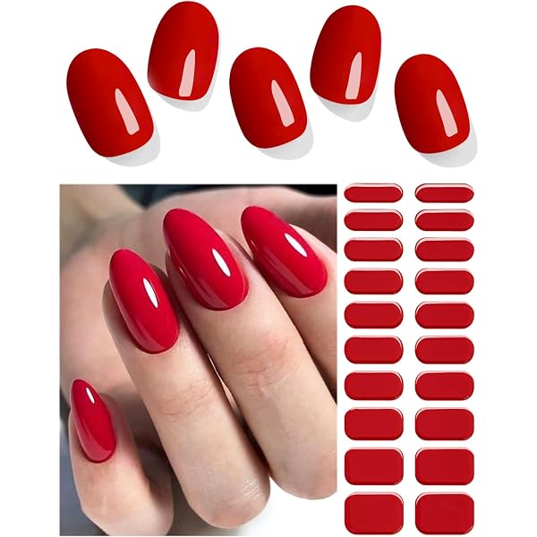 Wahrshei Nagelfolien Set, 20 Stück – Milky Ombre Design, Selbstklebend, UV-Gel-Folien Inkl. Zubehör!