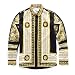 Produktbild MAYUAN520 Hemden Medusa Shirt Men Frühling Herbst Harajuku Medusa Shirts Men Drucken Shirs Retro Blumenmuster Langarm Patchwork Herren Top, Braun, L