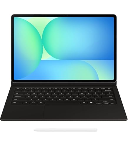Samsung Galaxy Tab S10 FE+ Book Cover Keyboard with AI Key, Black