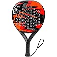 Padel Racket Carbon Fiber Surface with EVA Memory Flex Foam Core Padel Tennis Racquets Lightweight (red)