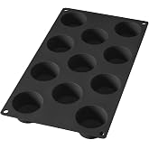 L&eacute;ku&eacute; Minimuffins Baking Mould, Silicone Platinum Black, 11 Cavities
