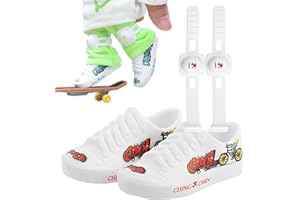 Pratvider Fingerschuhe - Finger Knieschoner Fingerschuhe Puppe Fingerboard Skateboard Schuh Miniatur Tiny Canvas Sneakers